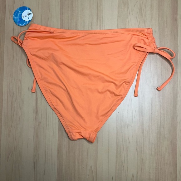 NWT Decree Women's Two Piece Bikini Set Medium Orange Blue Coral Pattern - Picture 7 of 10